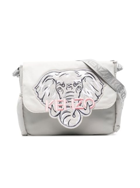 Kenzo Kids elephant-print baby changing bag