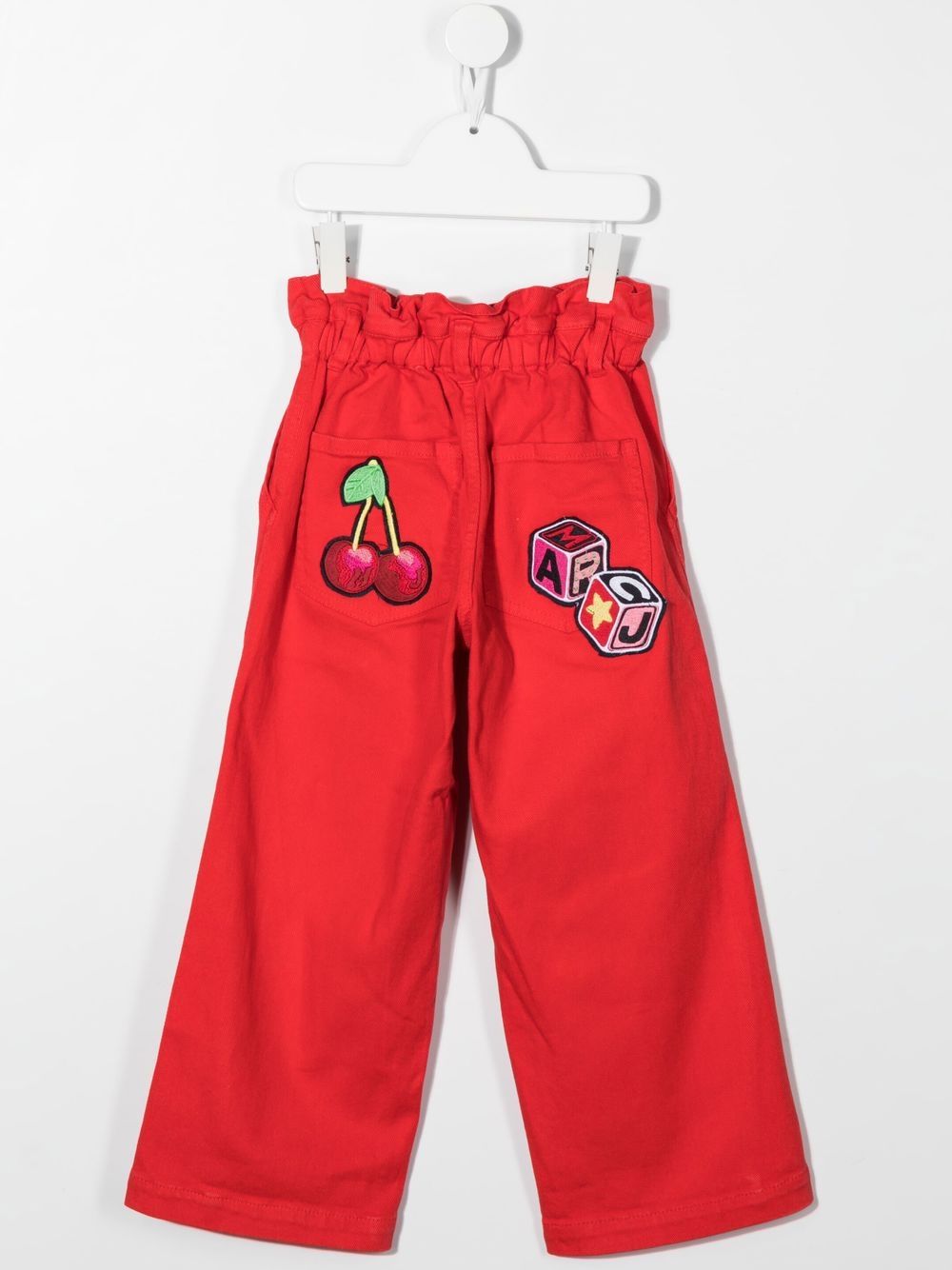 Image 2 of Marc Jacobs Kids patch-detail wide-leg trousers