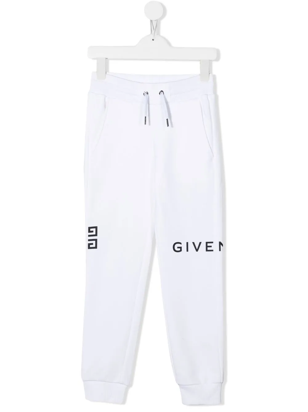 

Givenchy Kids pants con logo estampado - Blanco