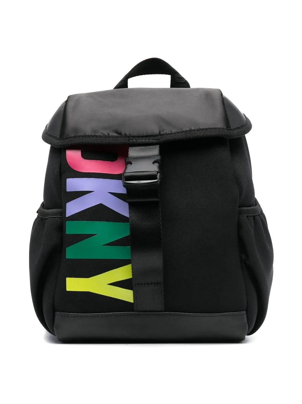 

Dkny Kids mochila con franja del logo y cierre - Negro