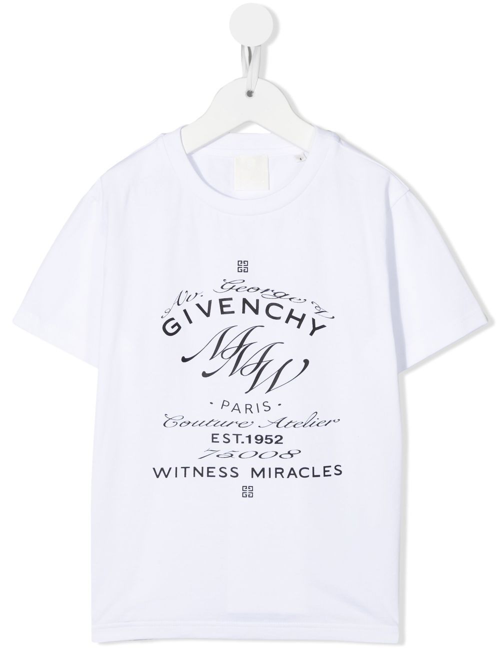 Givenchy Kids logo-print short-sleeve T-shirt - White