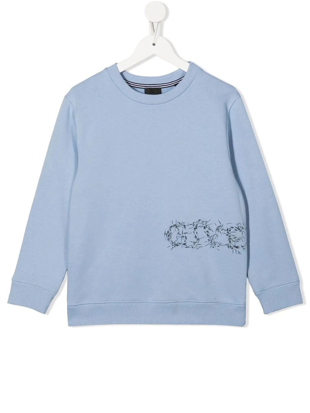 

Givenchy Kids sudadera con logo estampado - Azul