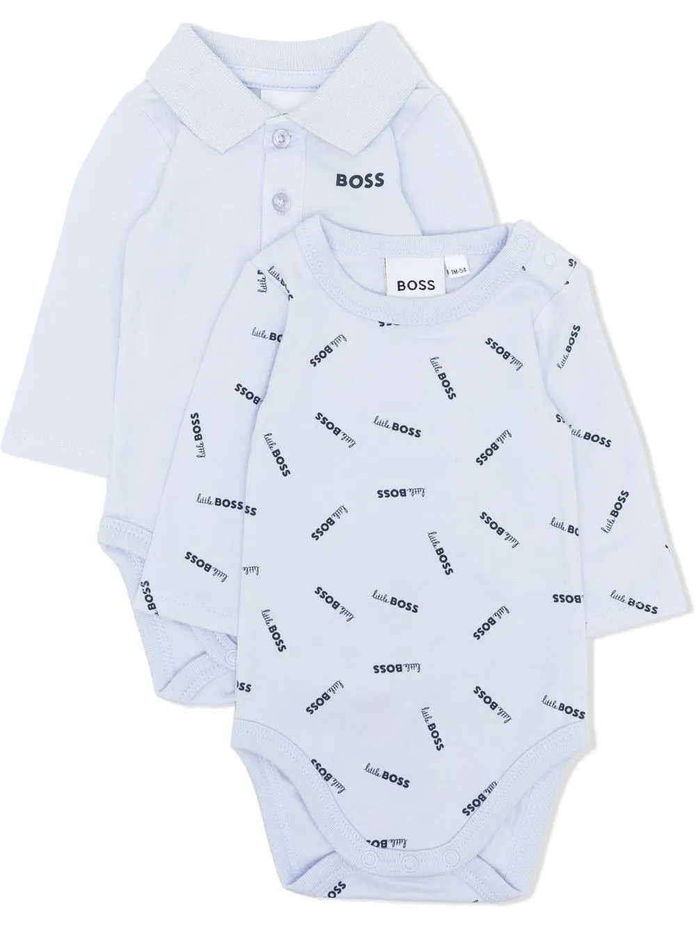 

BOSS Kidswear logo-print polo body - Blue