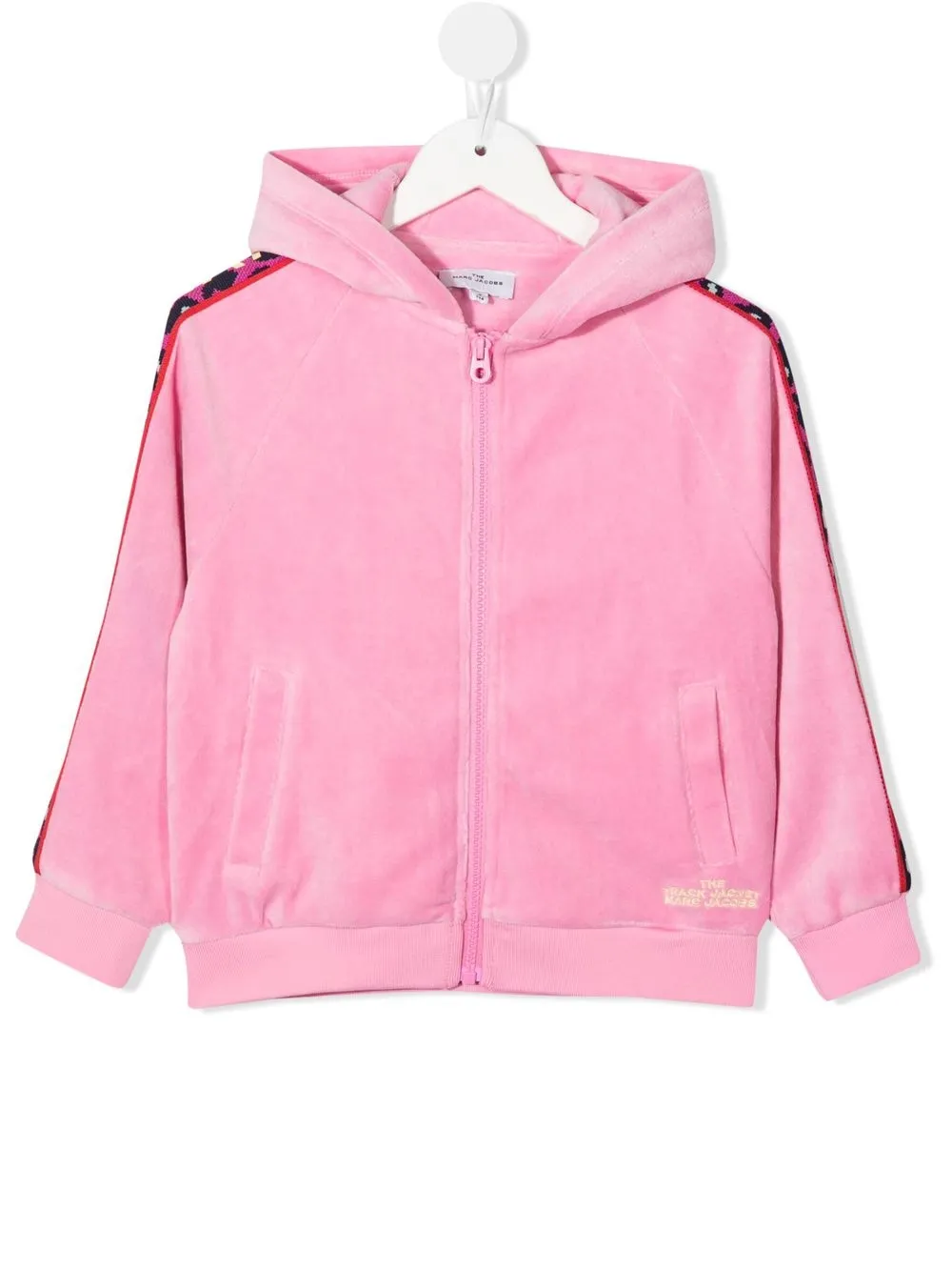 

Marc Jacobs Kids hoodie con franja del logo - Rosado