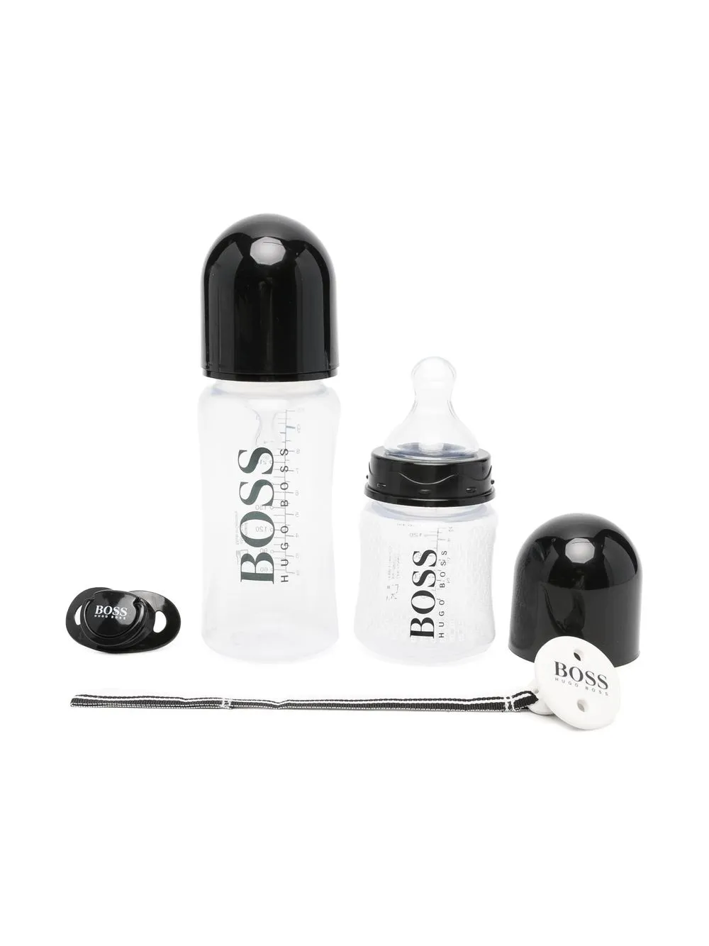 

BOSS Kidswear set de mamilas con logo estampado - Negro