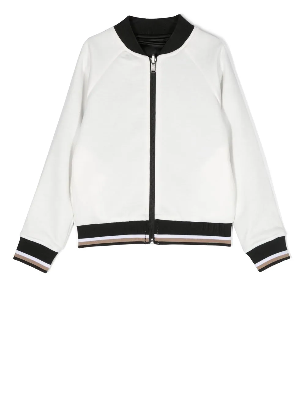 

BOSS Kidswear reversible zipped cardigan - White