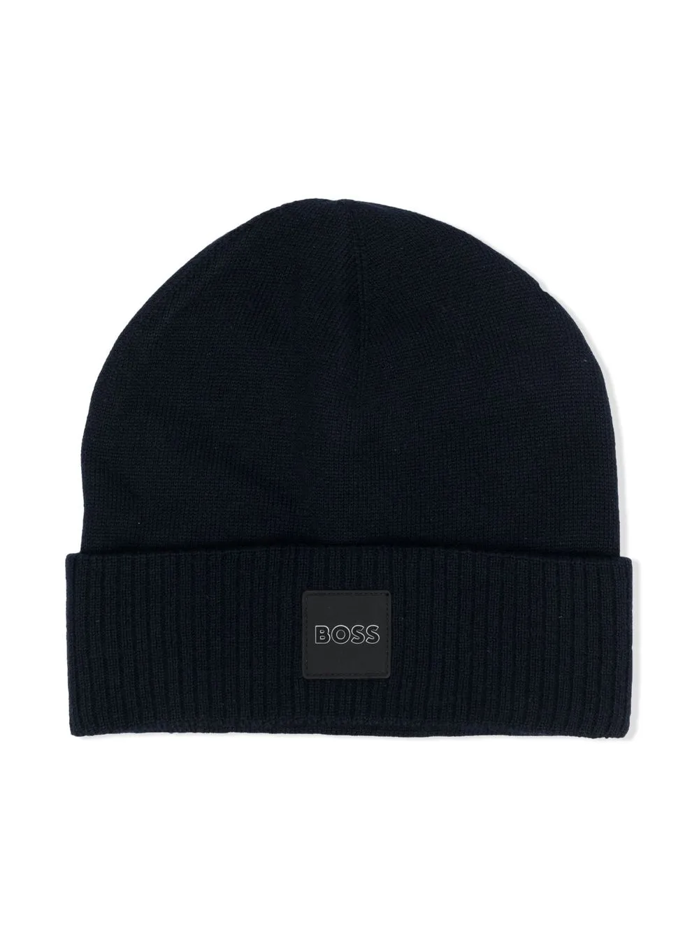 

BOSS Kidswear logo-print beanie - Blue