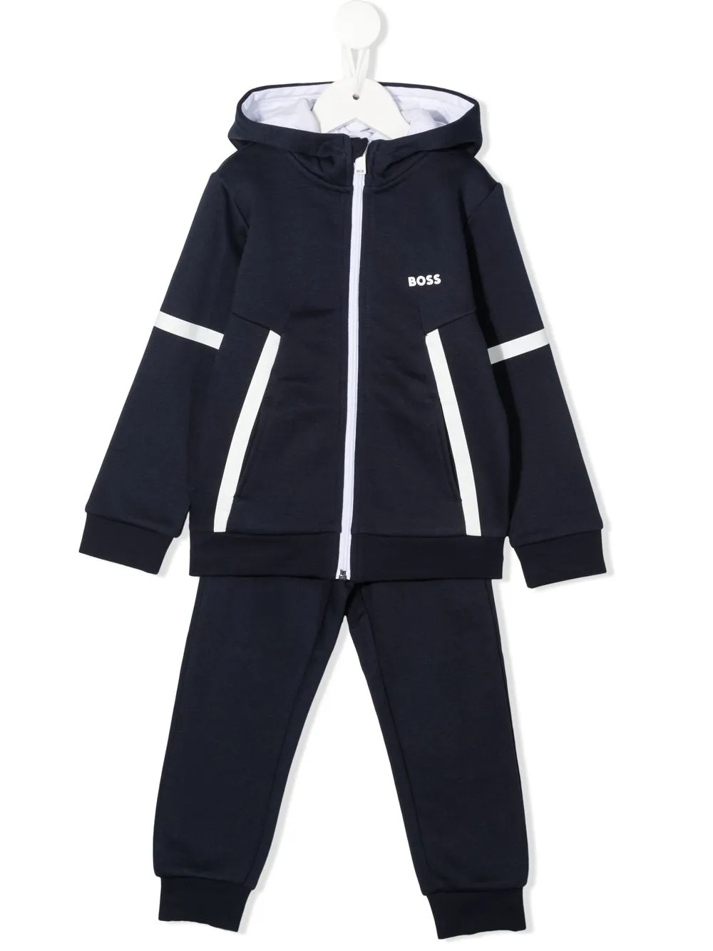 

BOSS Kidswear traje deportivo con logo estampado - Azul