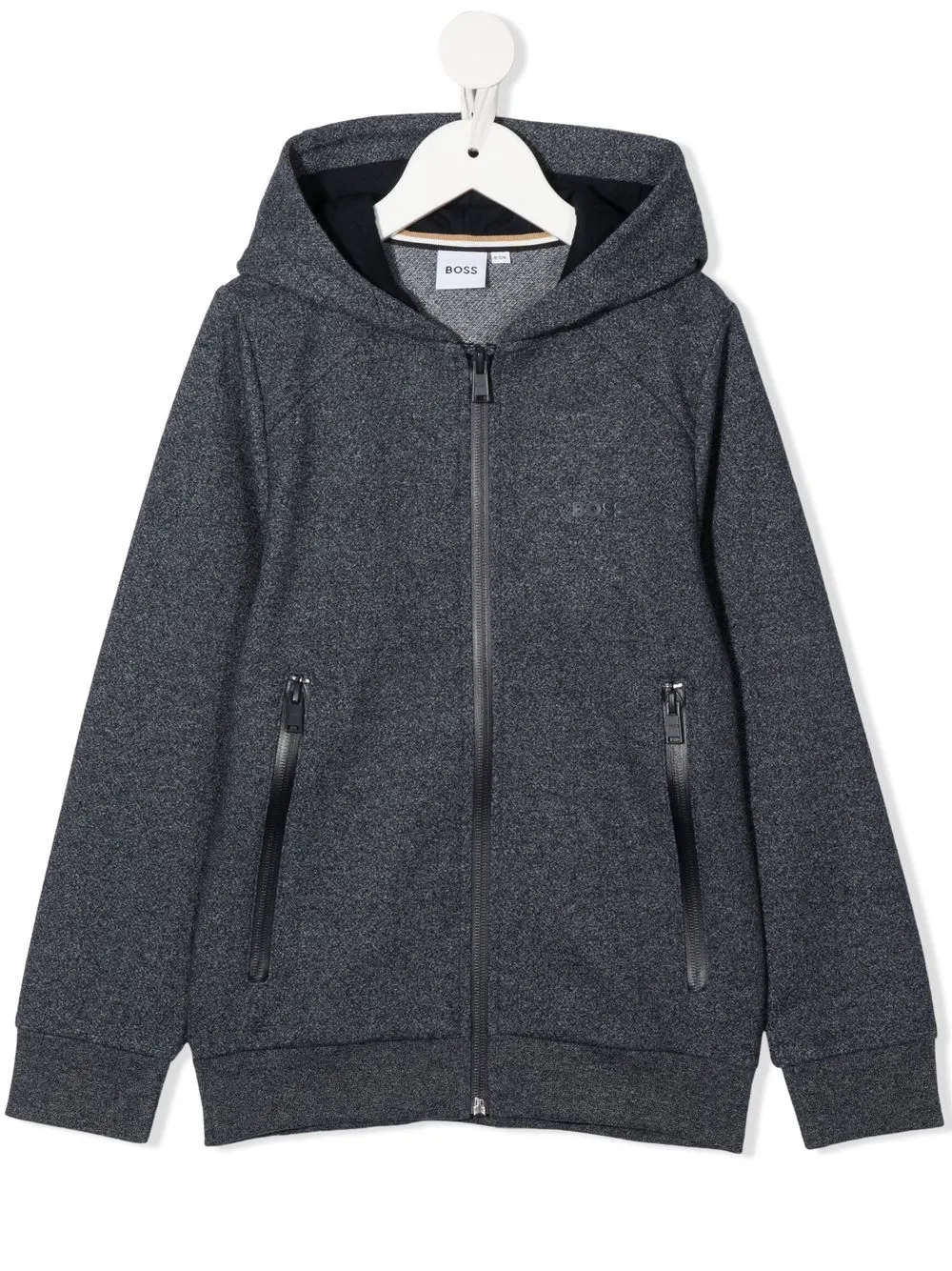 

BOSS Kidswear hoodie con cierre - Azul