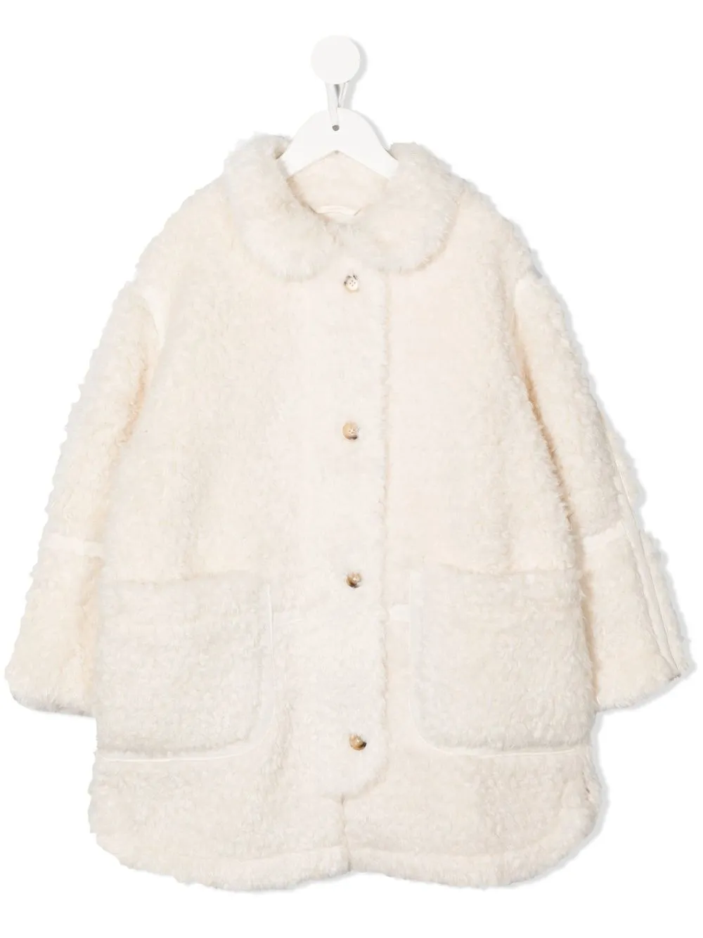 

Chloé Kids abrigo con botones - Blanco