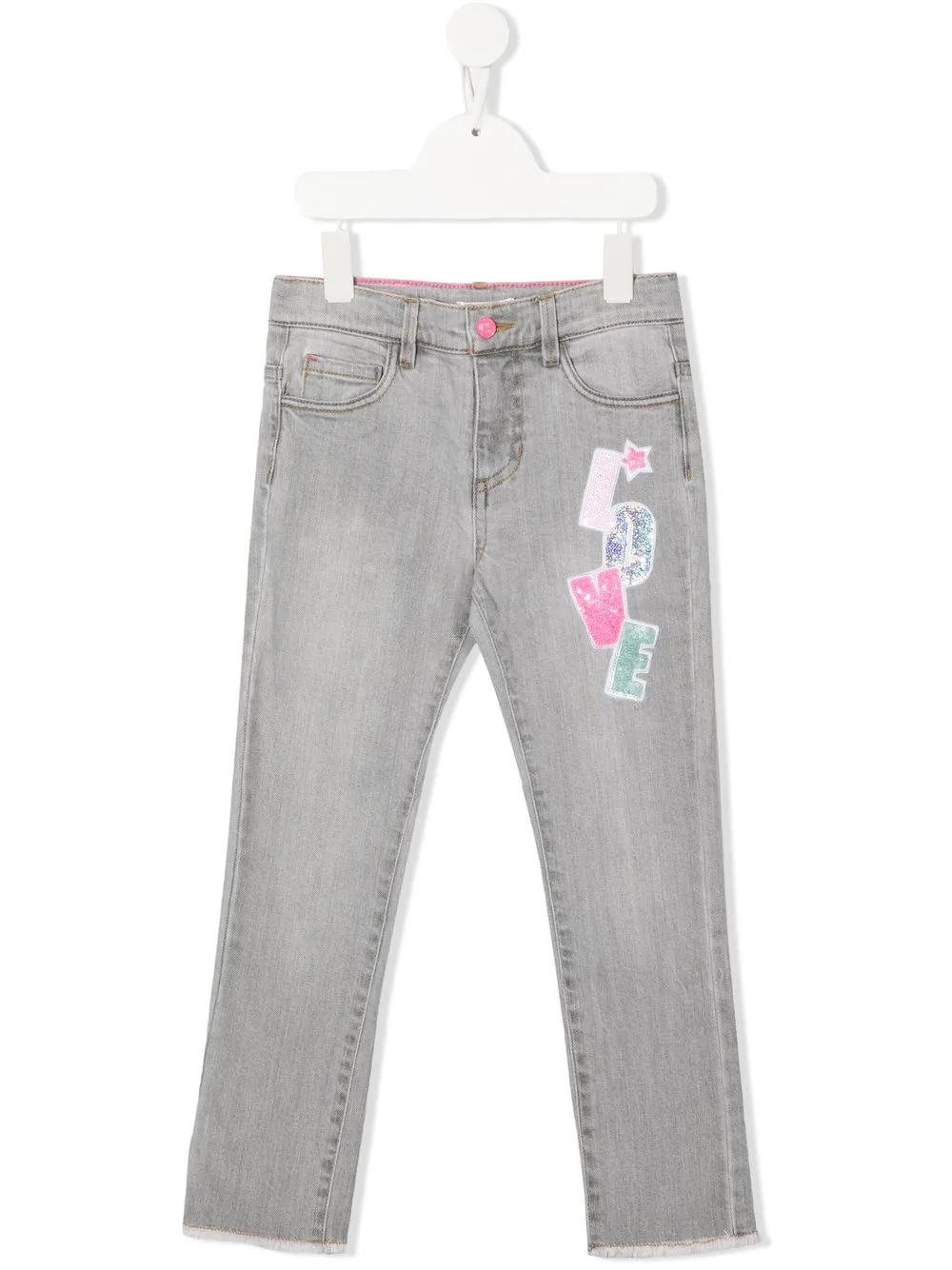

Billieblush jeans rectos con motivo gráfico - Gris