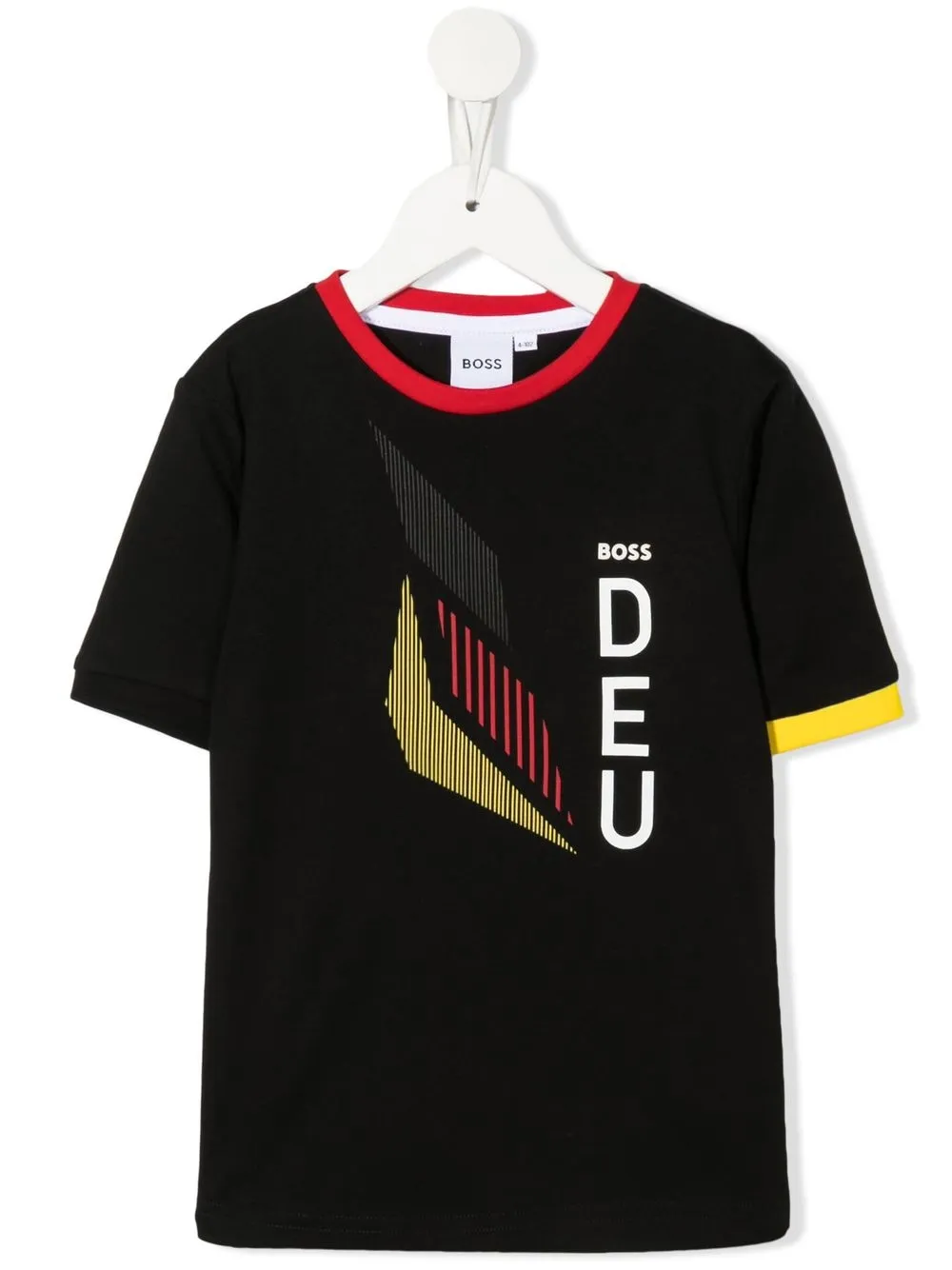 

BOSS Kidswear playera con logo estampado - Negro