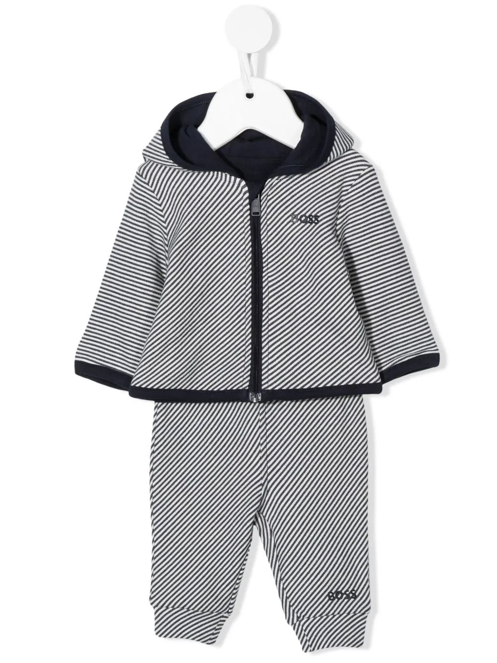 

BOSS Kidswear traje deportiva con logo estampado - Azul