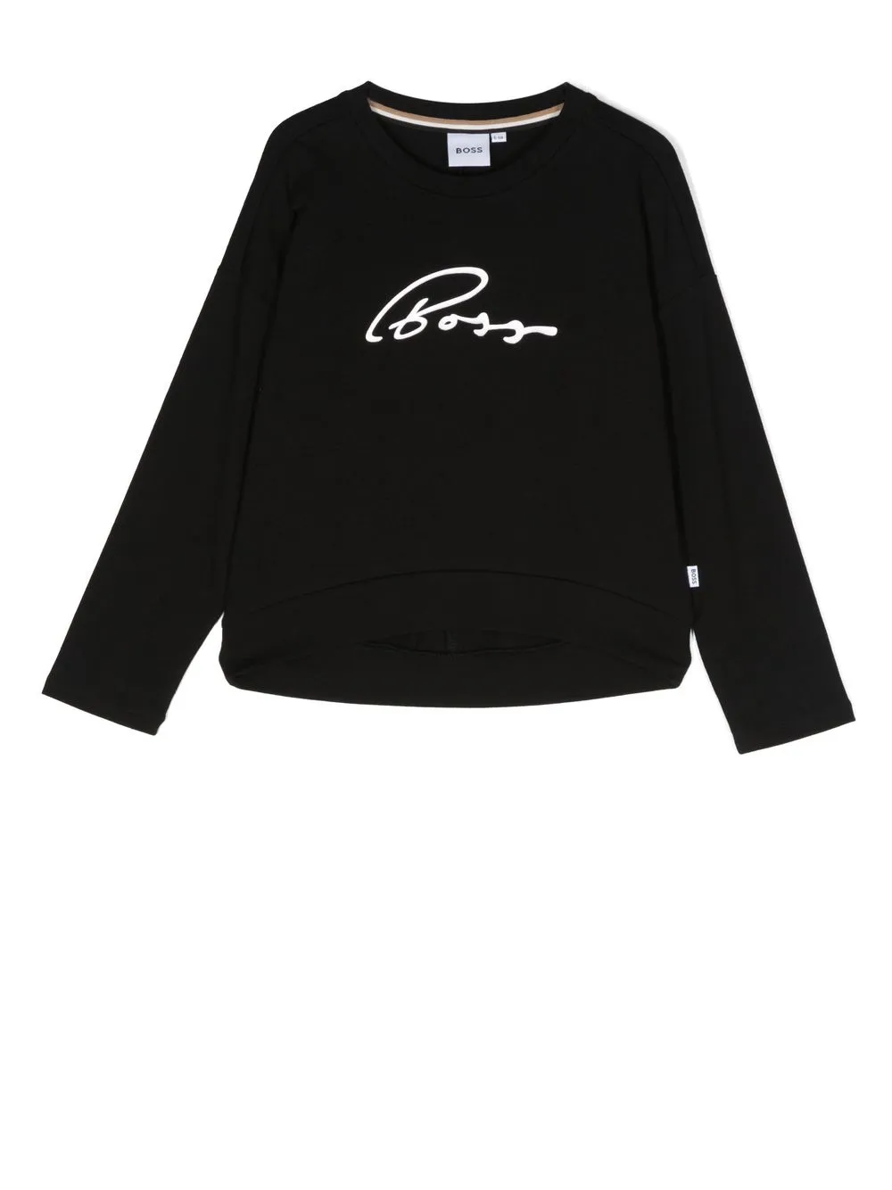 

BOSS Kidswear sudadera con logo estampado - Negro