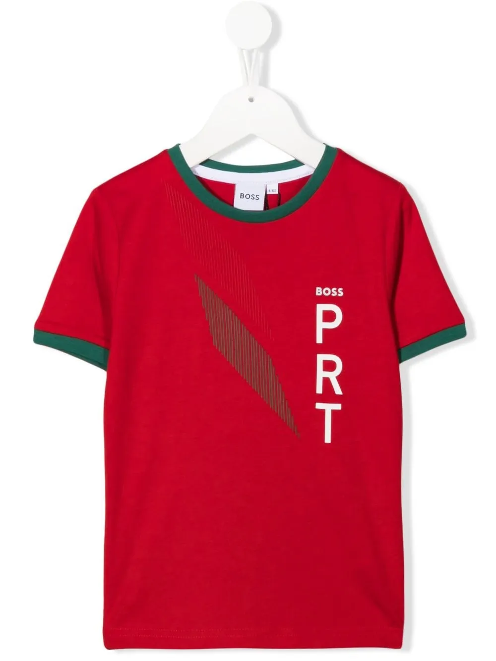 

BOSS Kidswear playera Portugal con logo estampado - Rojo