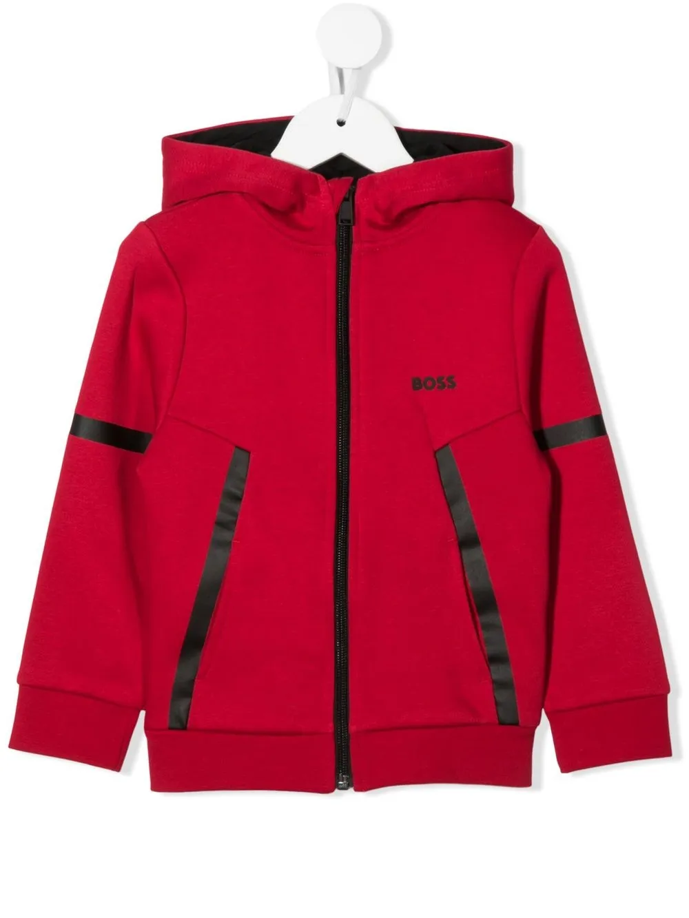 

BOSS Kidswear hoodie con logo estampado - Rojo