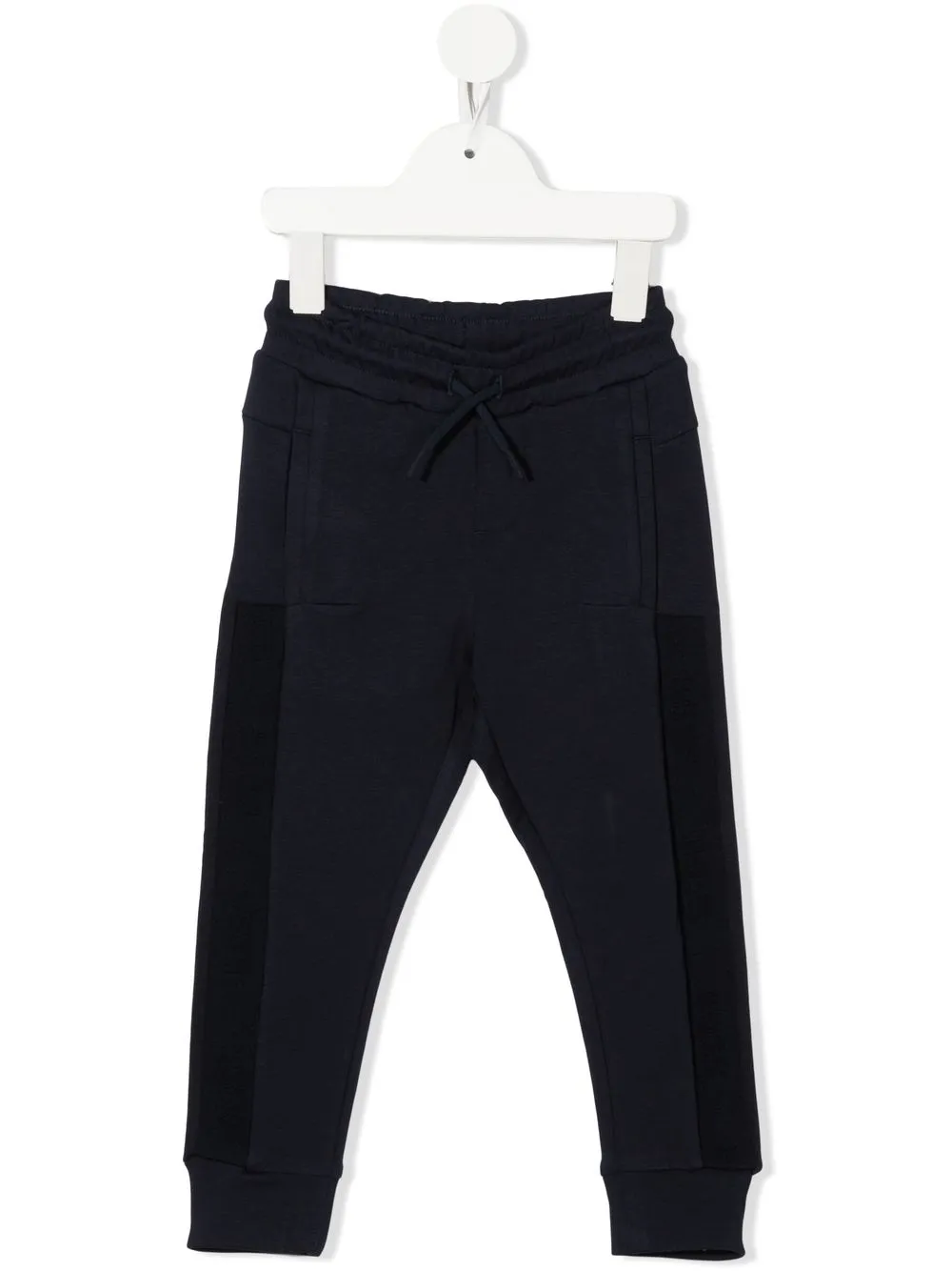 

BOSS Kidswear panelled cotton track pants - Blue