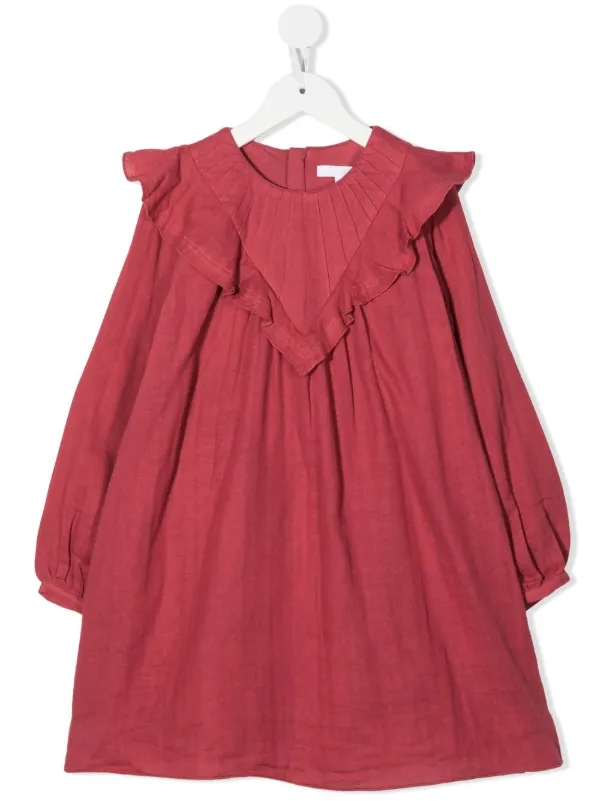 Chlo Kids Ceremony long sleeve Dress Farfetch