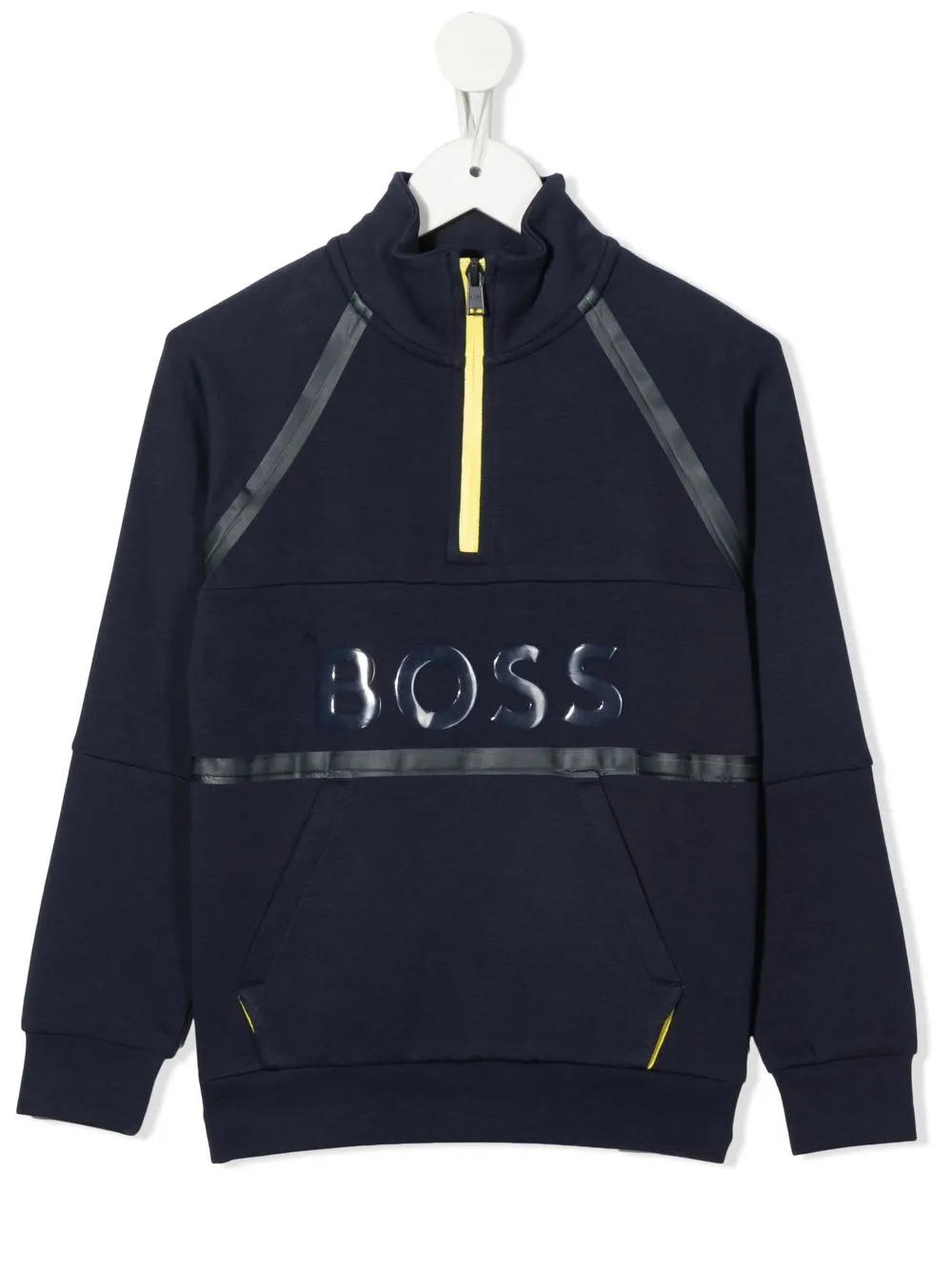 

BOSS Kidswear playera con logo en relieve - Azul