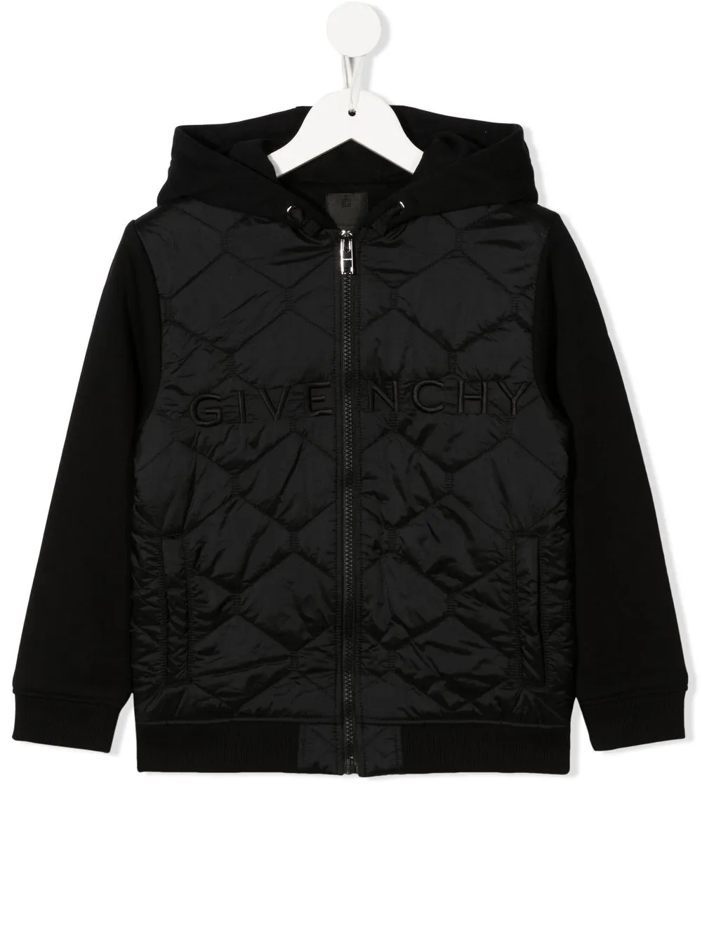 Givenchy Kids embroidered-logo Hooded Jacket - Farfetch