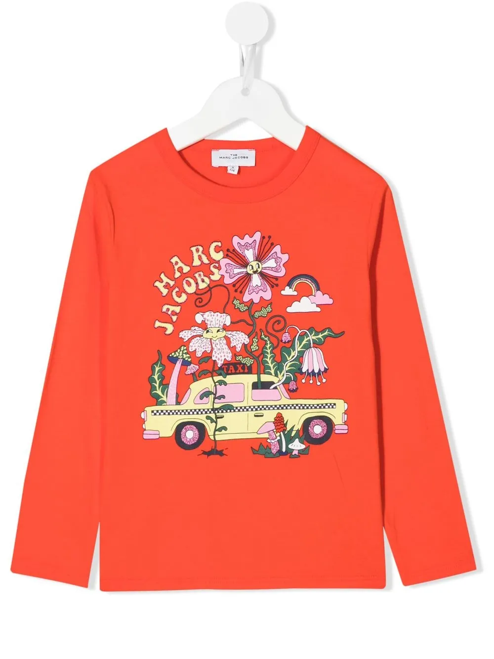 

Marc Jacobs Kids graphic-print long-sleeve T-shirt - Orange