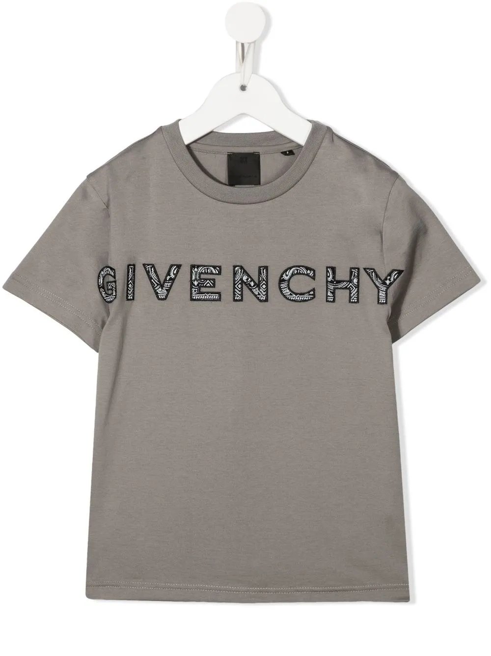 

Givenchy Kids playera con aplique del logo - Gris