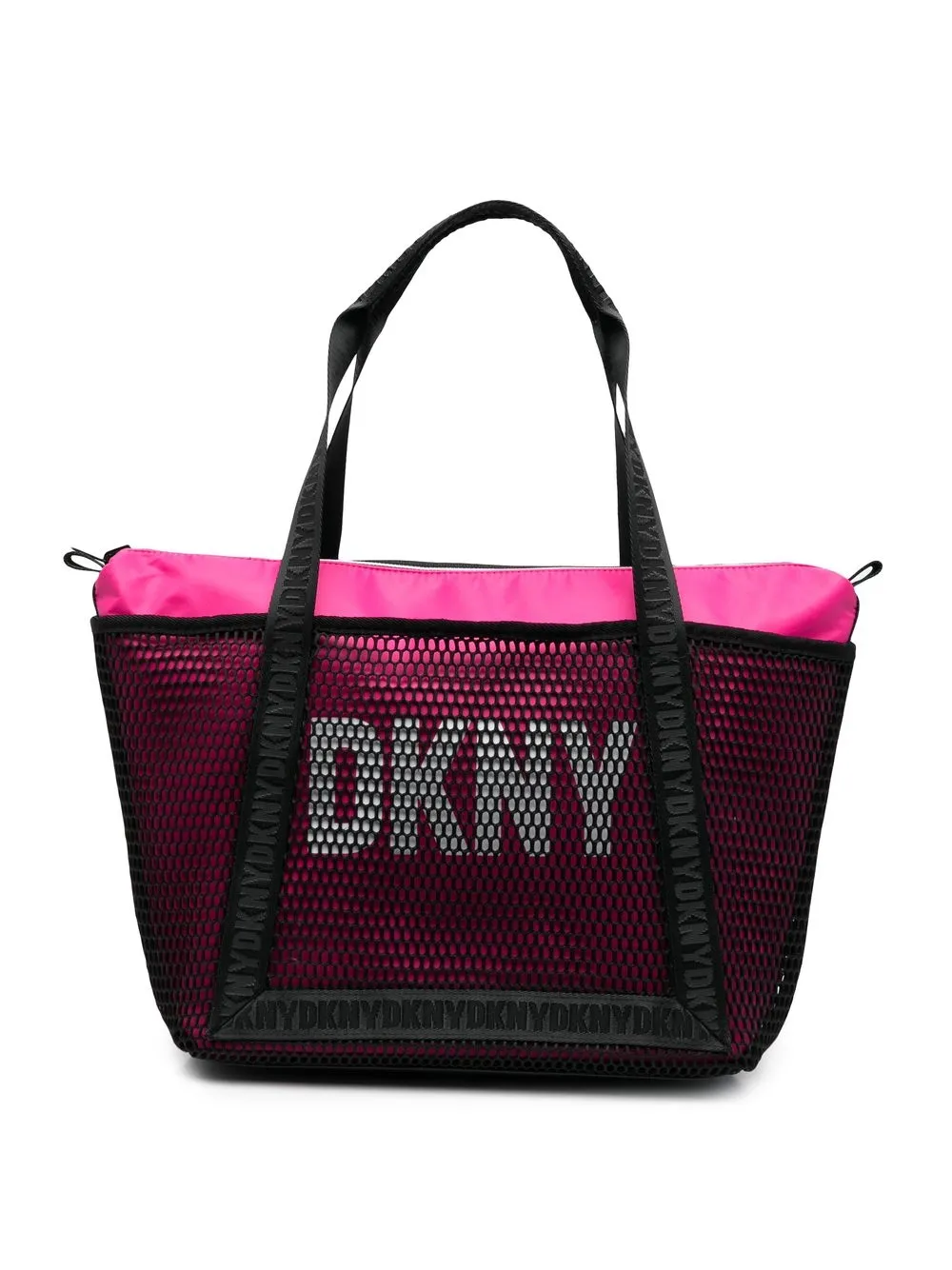 

Dkny Kids tote con logo estampado - Negro