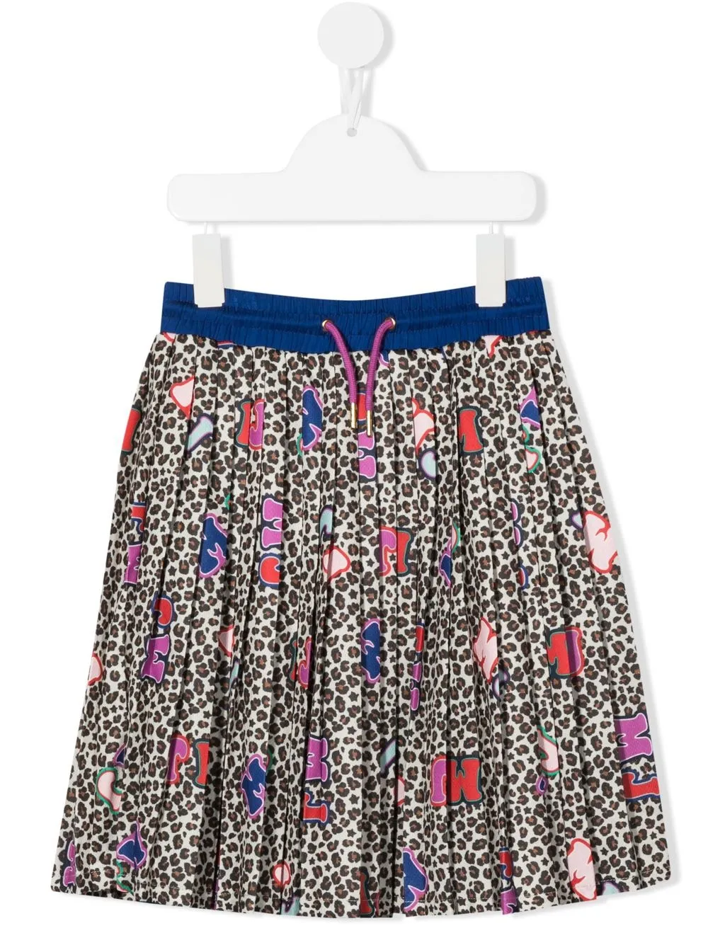 

Marc Jacobs Kids leopard logo-print skirt - Neutrals