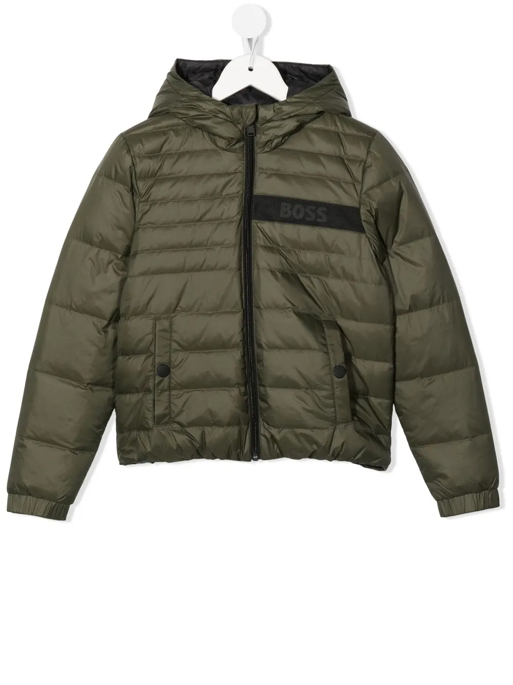 BOSS Kidswear Reversible Hooded Puffer Jacket - Farfetch