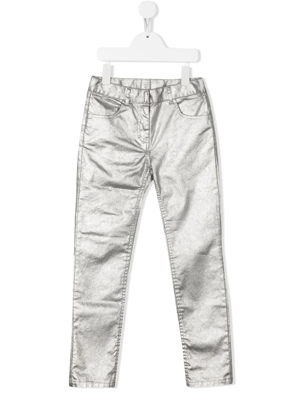 

Givenchy Kids jeans rectos con bolsillos - Gris