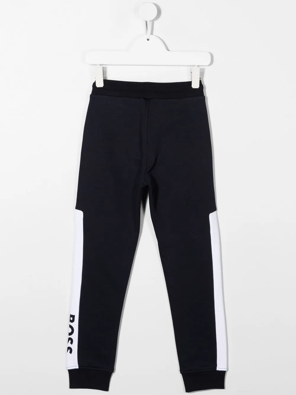 BOSS Kidswear Trainingsbroek met logoprint - Blauw