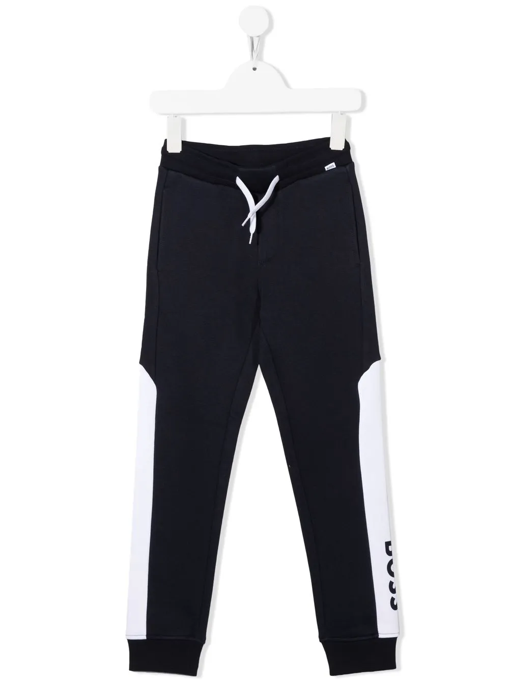 

BOSS Kidswear pants con logo estampado - Azul