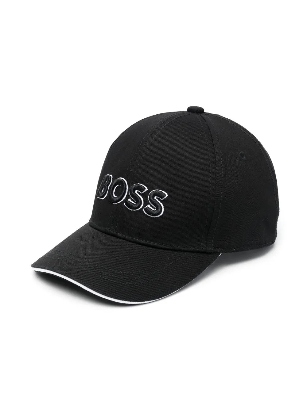 

BOSS Kidswear gorra con parche del logo - Negro