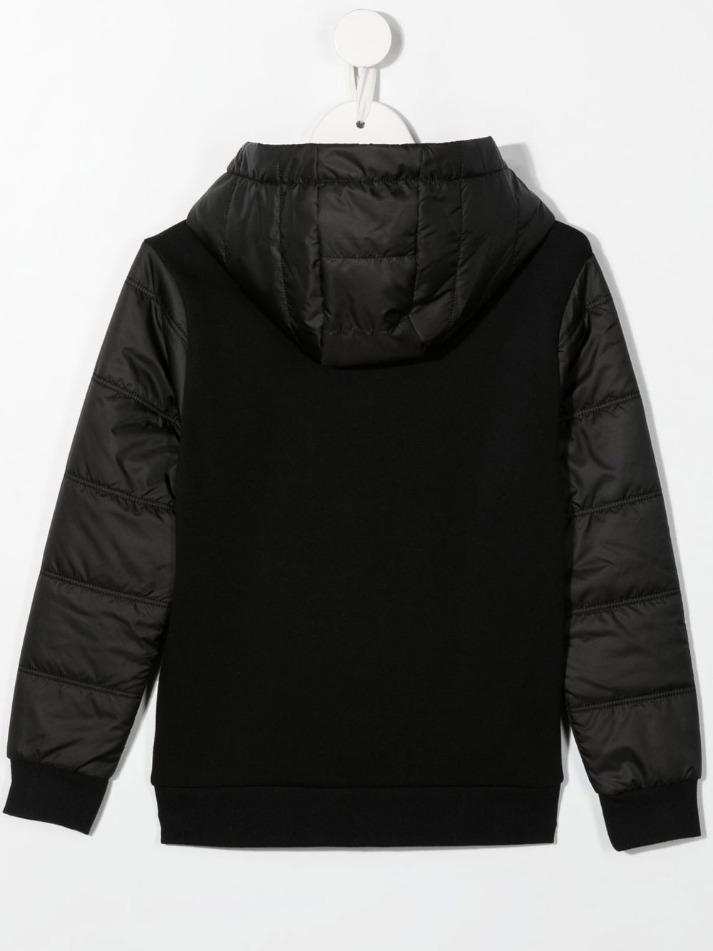 BOSS Kidswear Hoodie met logoprint - Zwart