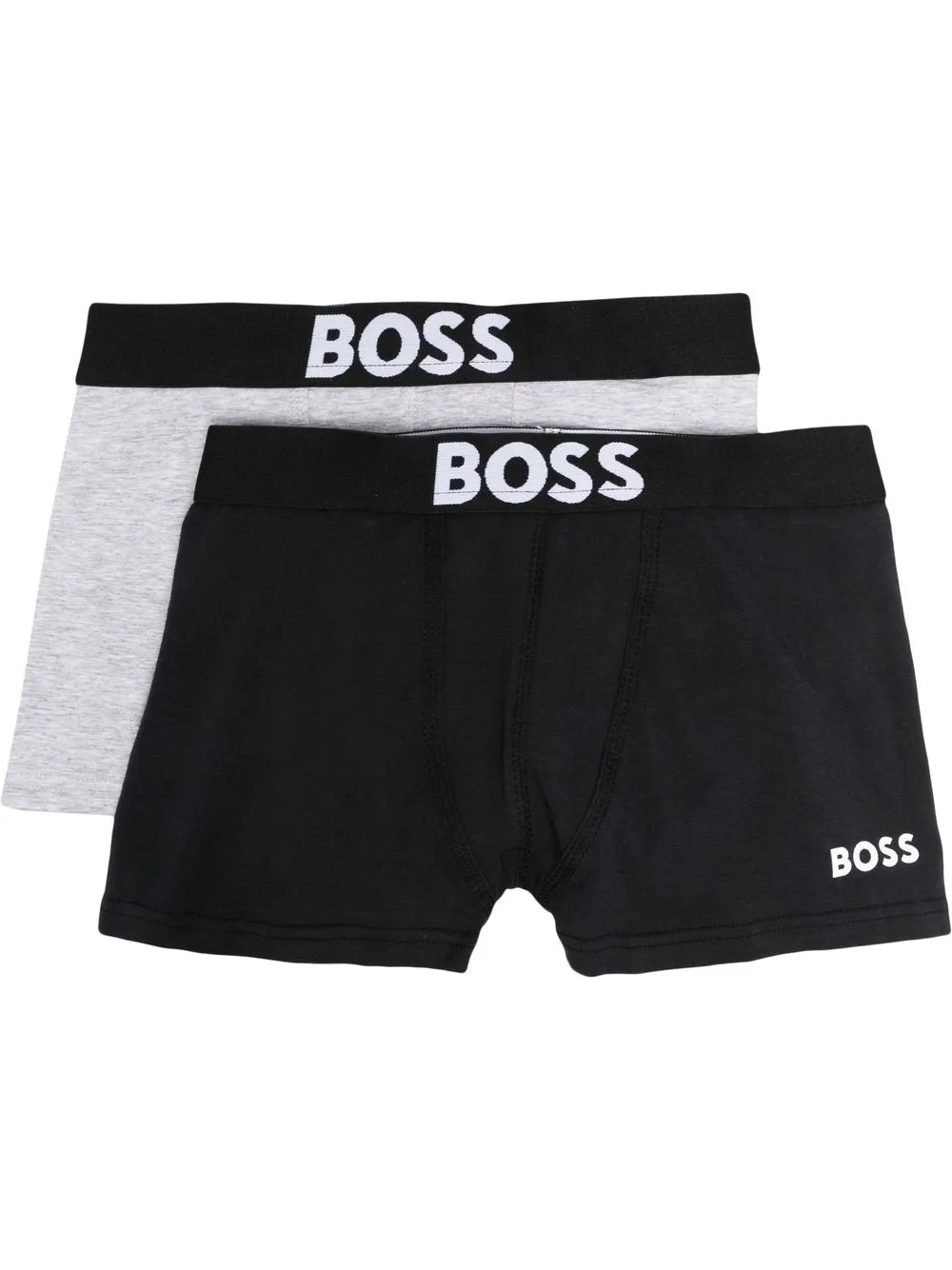 

BOSS Kidswear pack of two logo-waistband boxer shorts - Black