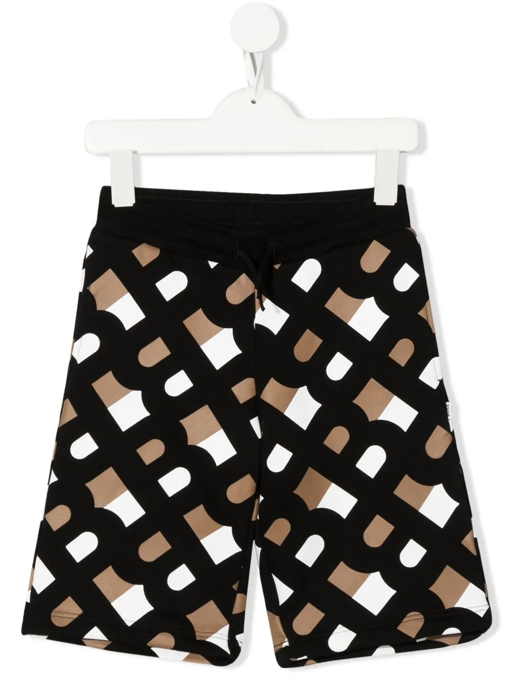

BOSS Kidswear shorts con logo estampado - Negro