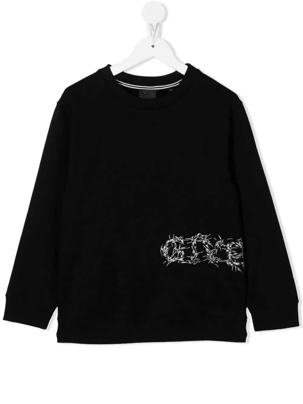 

Givenchy Kids sudadera con logo estampado - Negro