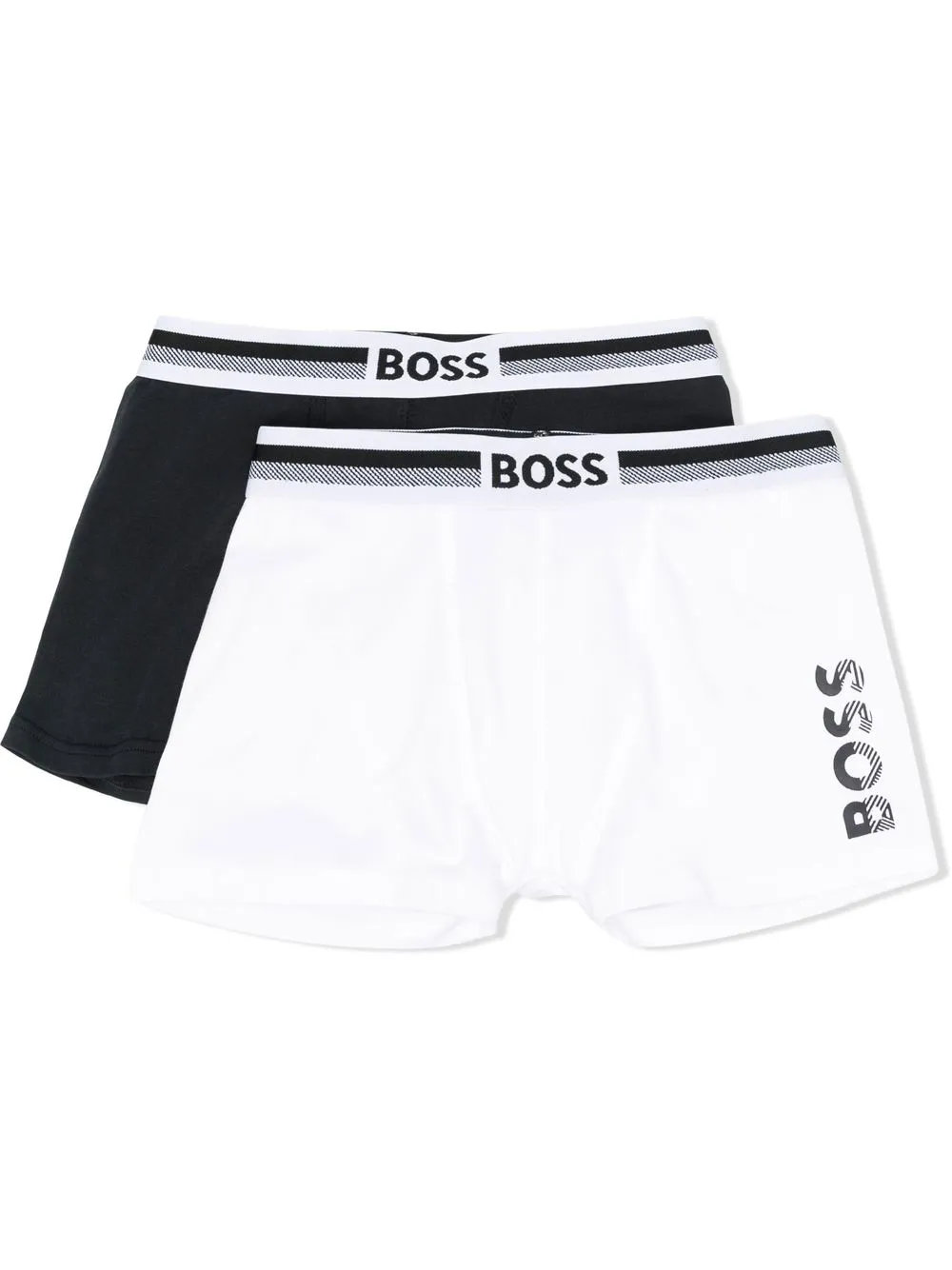 

BOSS Kidswear pack de dos bóxeres con logo - Negro