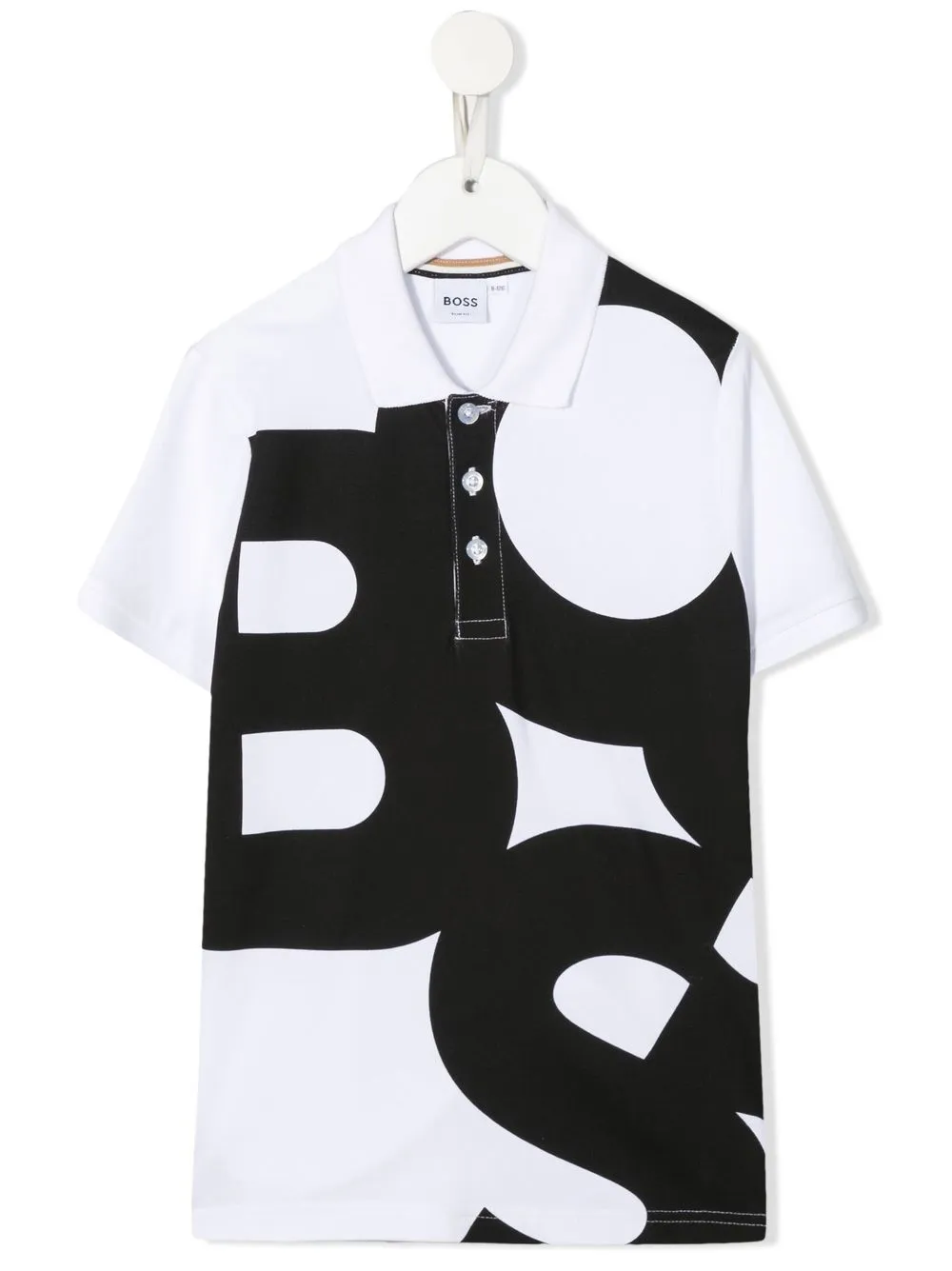 

BOSS Kidswear playera tipo polo con logo estampado - Blanco
