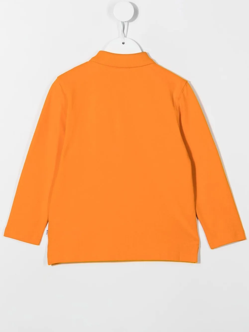 BOSS Kidswear Polotop met geborduurd logo - Oranje