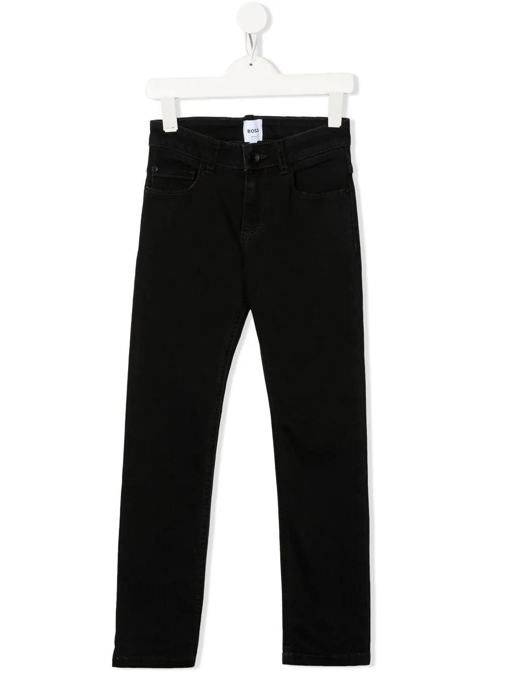 

BOSS Kidswear mid-rise straight-leg jeans - Black