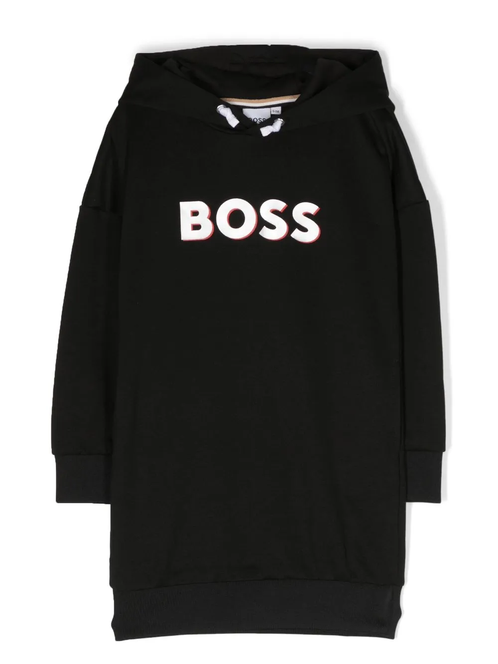 

BOSS Kidswear logo-print hooded dress - Black