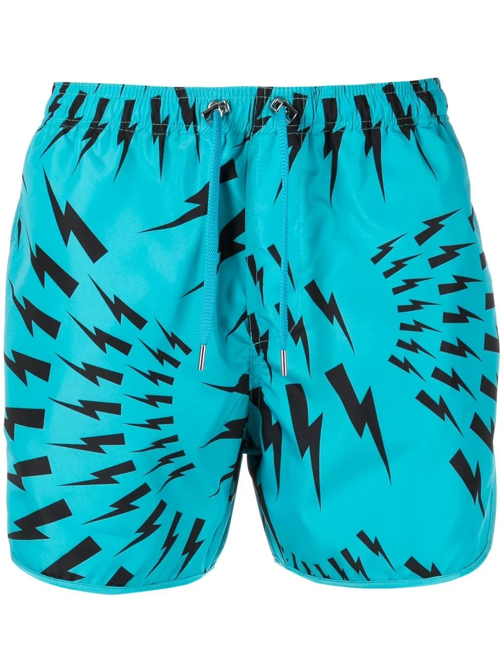 

Neil Barrett shorts de playa con estampado Thunderbolt - Azul