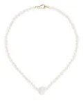 Mizuki 14kt yellow gold Sea of Beauty freshwater pearl necklace - White