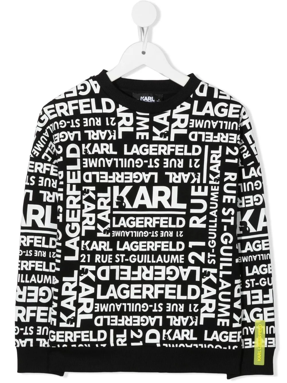 

Karl Lagerfeld Kids sudadera con logo estampado - Negro