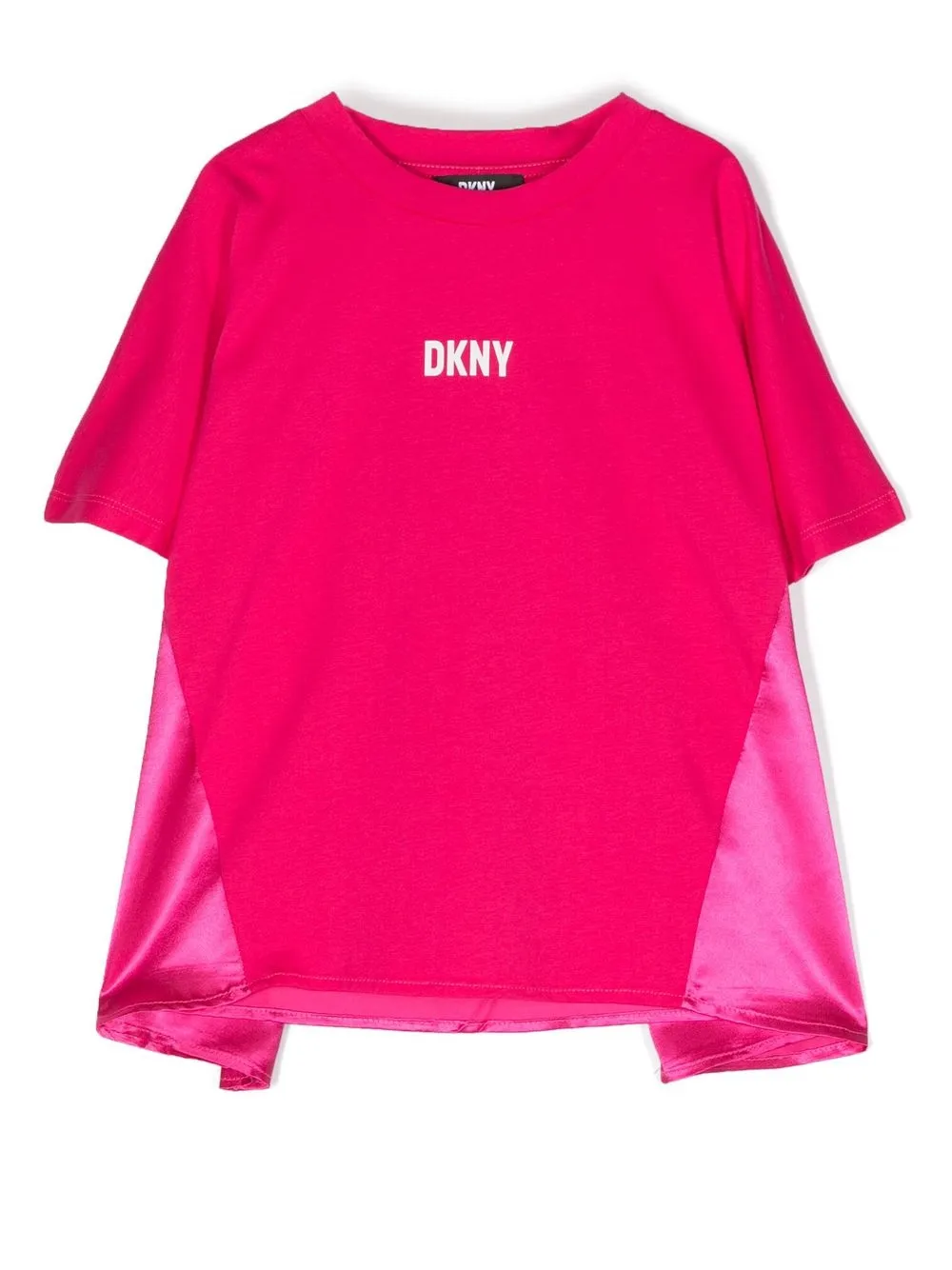 

Dkny Kids playera con logo estampado - Rosado