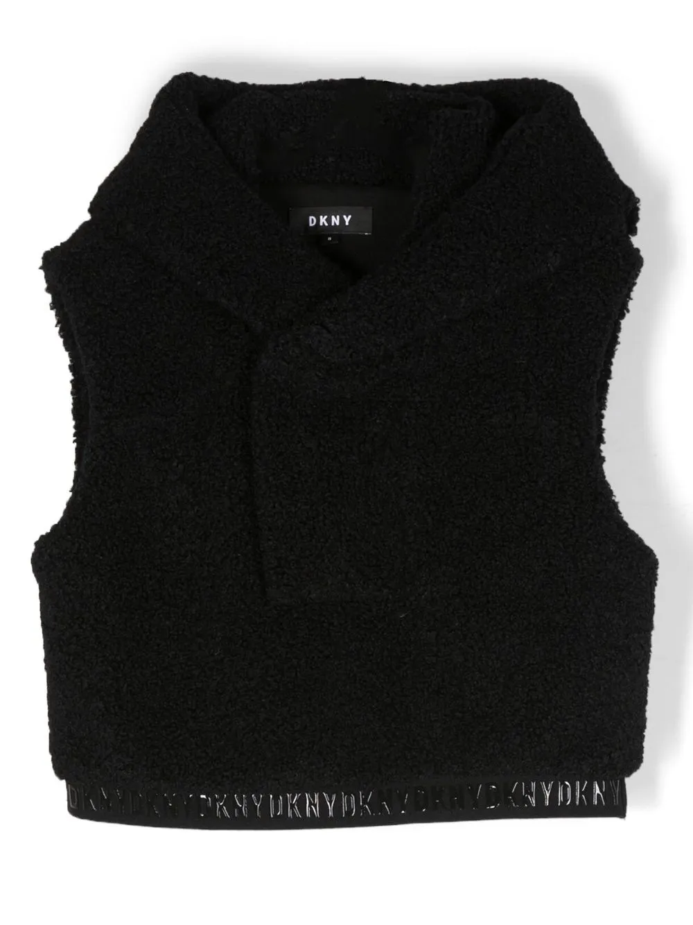 

Dkny Kids logo-underband fleece vest - Black