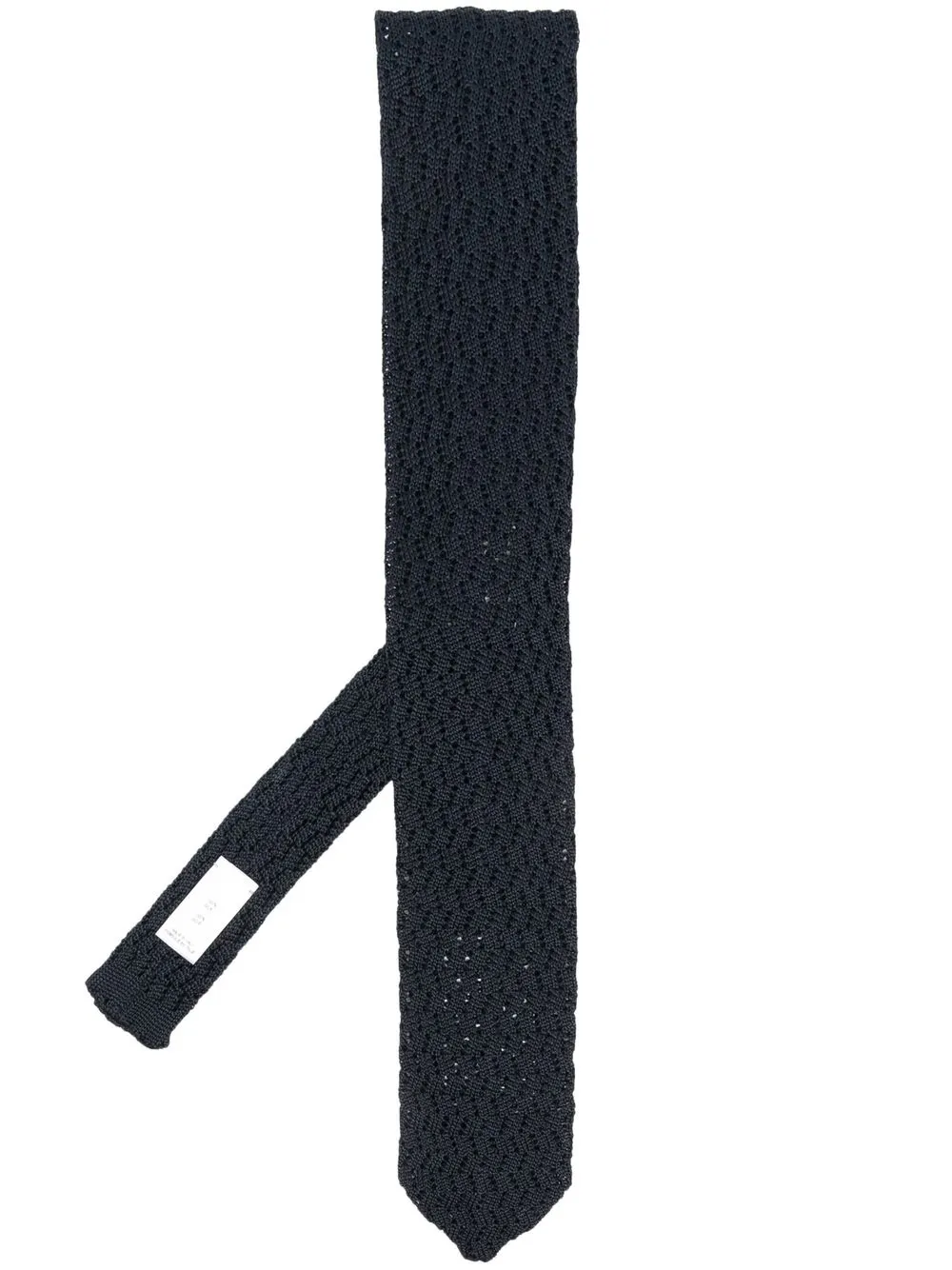 

Eleventy corbata de seda tejida - Azul