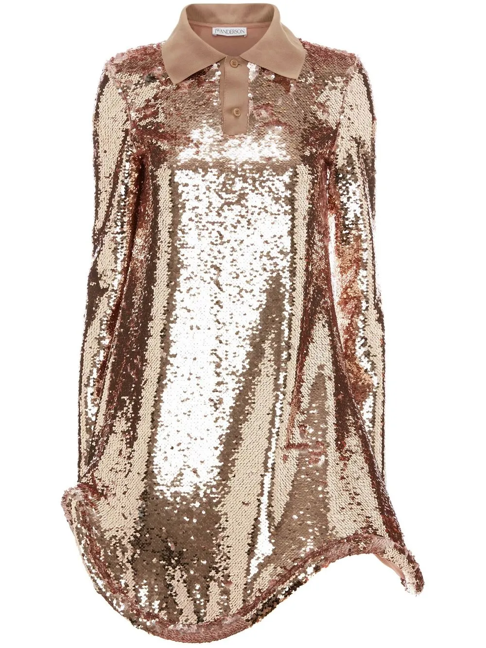 

JW Anderson vestido corto tipo polo Bumper-Tube - Rosado