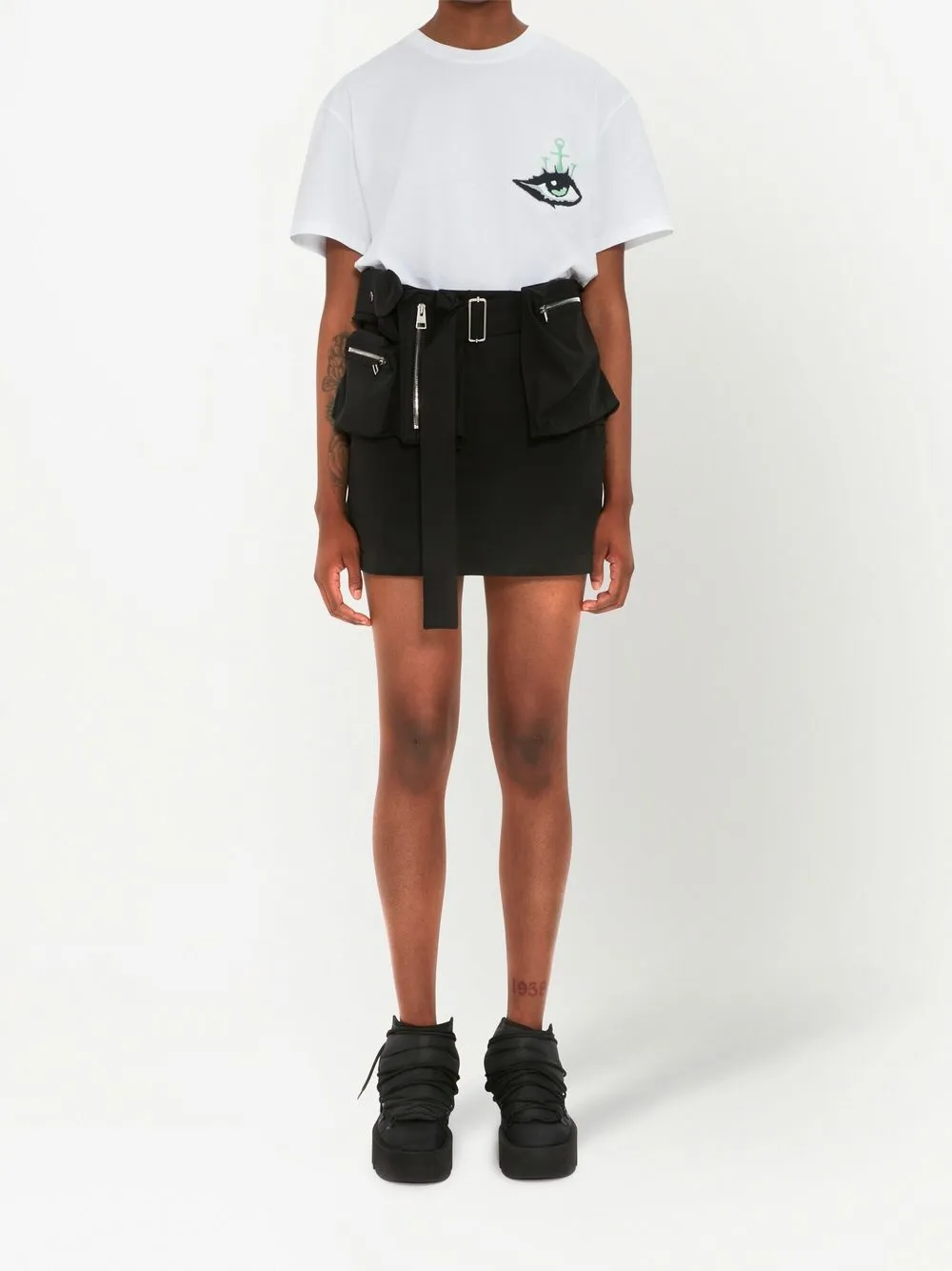  Jw Anderson Zip-detail Miniskirt - Black 